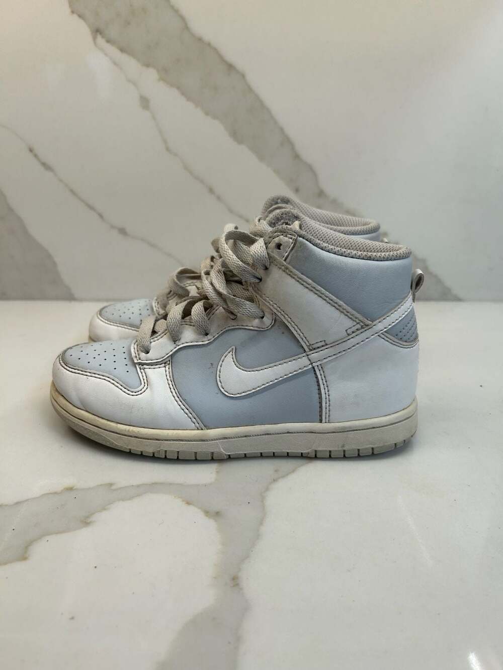 Nike Dunk High White Pure Platinum Grey Sneakers